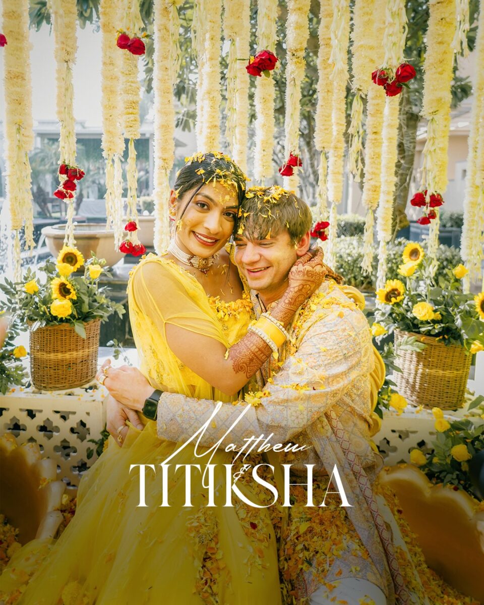 The kind of energy you can actually feel through the screen. From the flawless details to the exact way Matthew looks at Titiksha, every single frame from this day tells a story of pure joy.